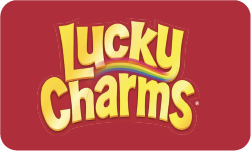 Logo marca participante Lucky Charms cereal Nestlé